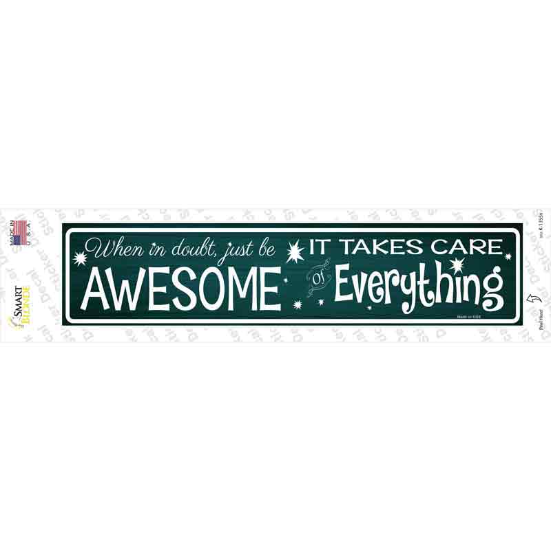 K-1355s-M When in Doubt Novelty Narrow Sticker Decal - Medium
