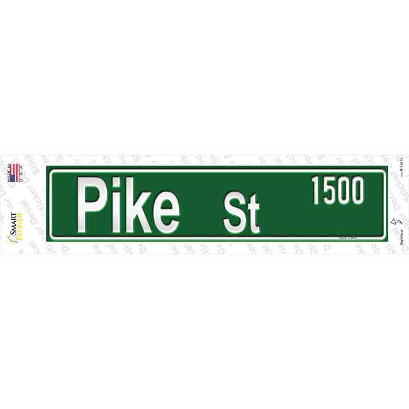 K-1367s-M Pike Street 1500 Novelty Narrow Sticker Decal - Medium