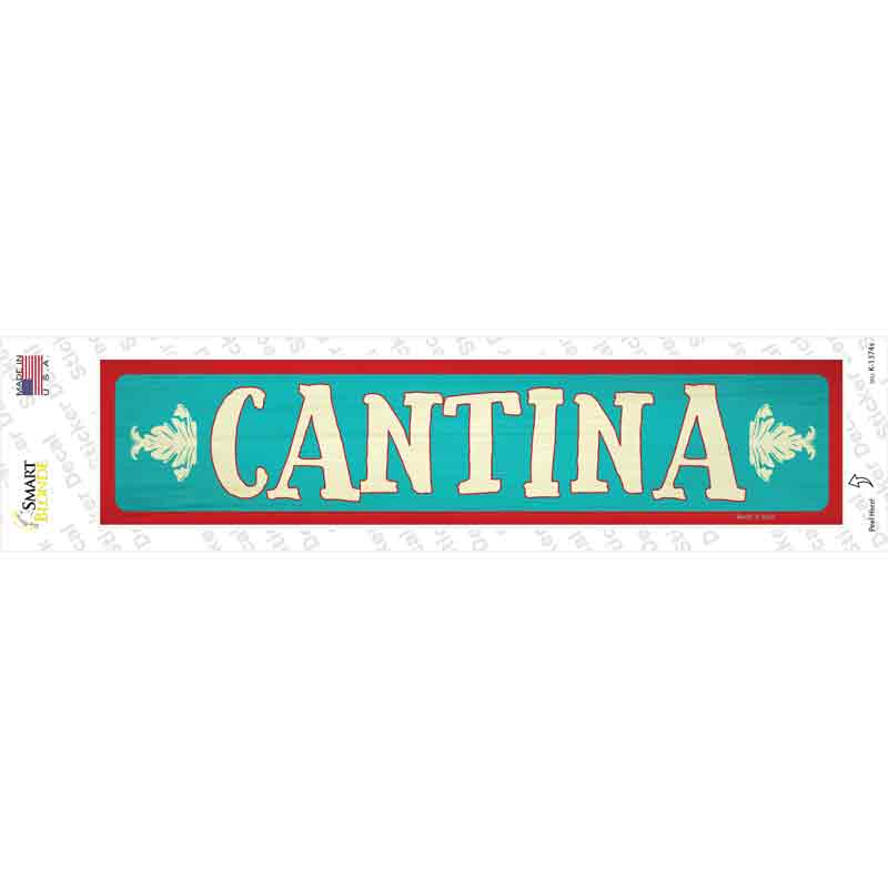 K-1374s-M Cantina Novelty Narrow Sticker Decal - Medium