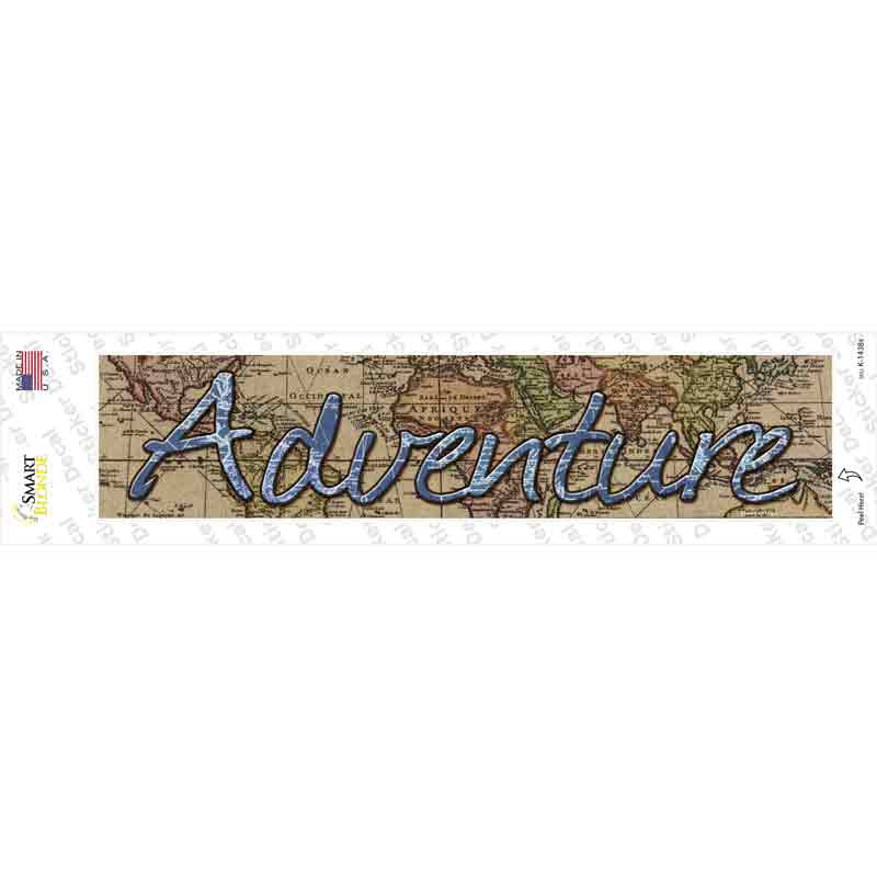 K-1438s-M Adventure Novelty Narrow Sticker Decal - Medium