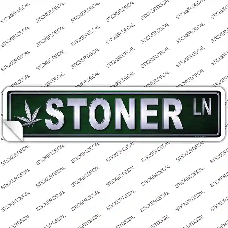 K-412s-XL Stoner Novelty Narrow Sticker Decal - Extra Large