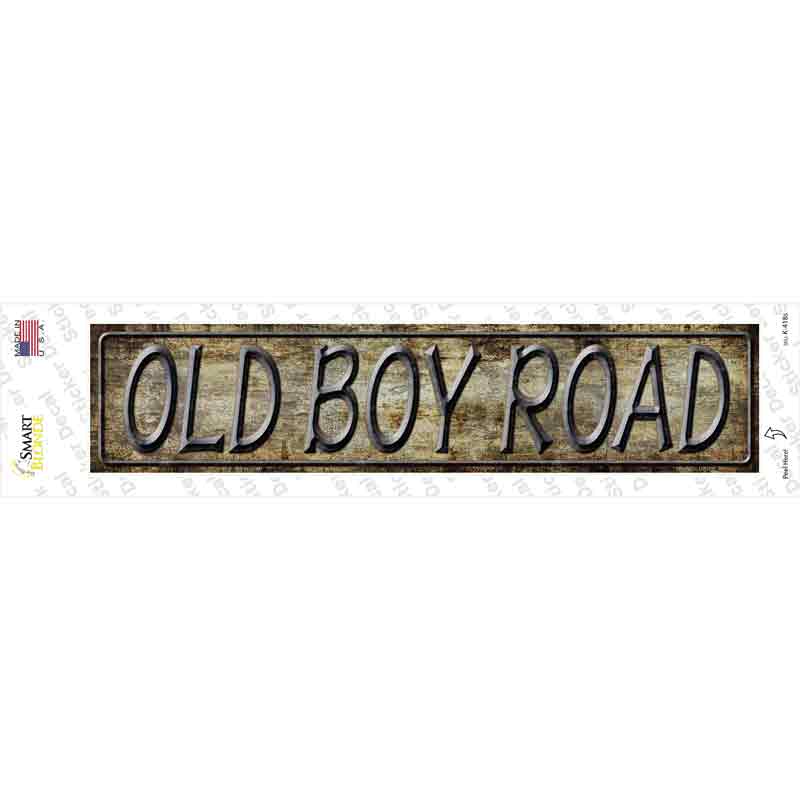 K-418s-M Old Boy Road Novelty Narrow Sticker Decal - Medium