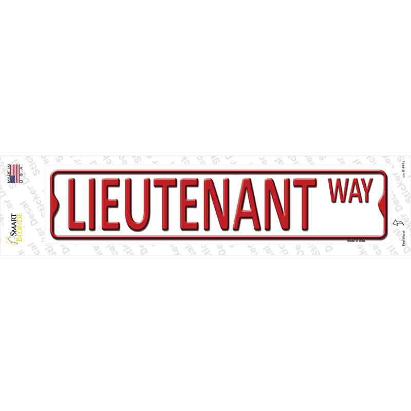 K-441s-M Lieutenant Way Novelty Narrow Sticker Decal - Medium