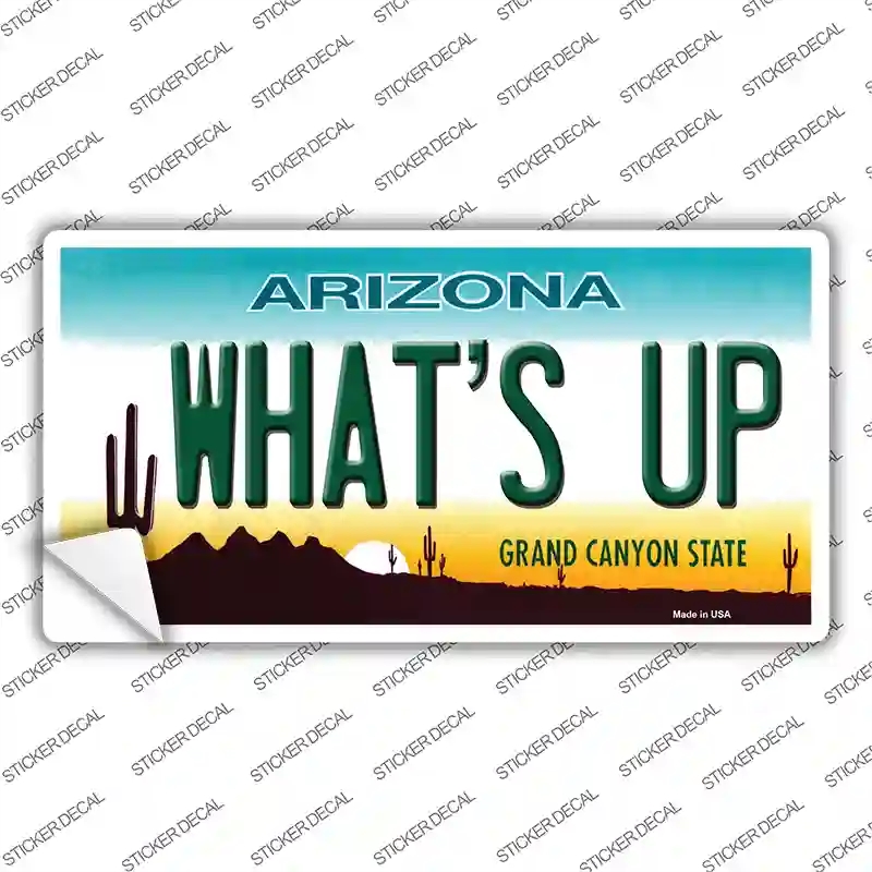 LP-1066s-S Whats Up Novelty Sticker Decal - Small