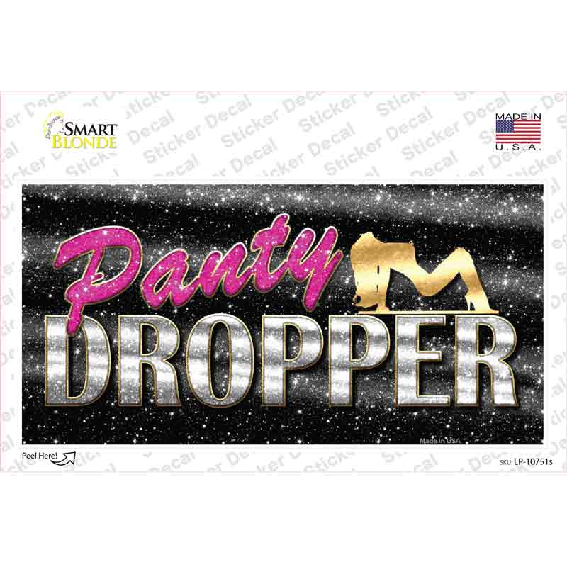 LP-10751s-M Panty Dropper Novelty Sticker Decal - Medium
