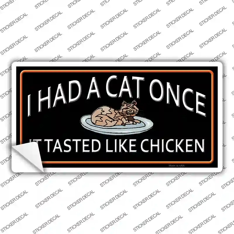 LP-11672s-S I Had A Cat Once Novelty Sticker Decal - Small