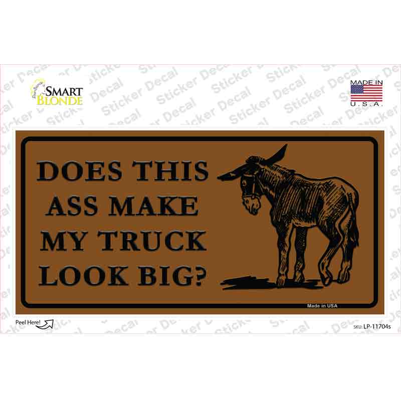 LP-11704s-M Does This Ass Novelty Sticker Decal - Medium
