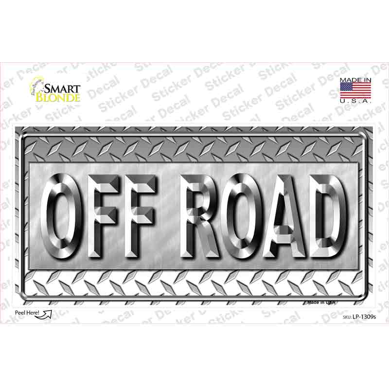 LP-1309s-M Off Road Novelty Sticker Decal - Medium