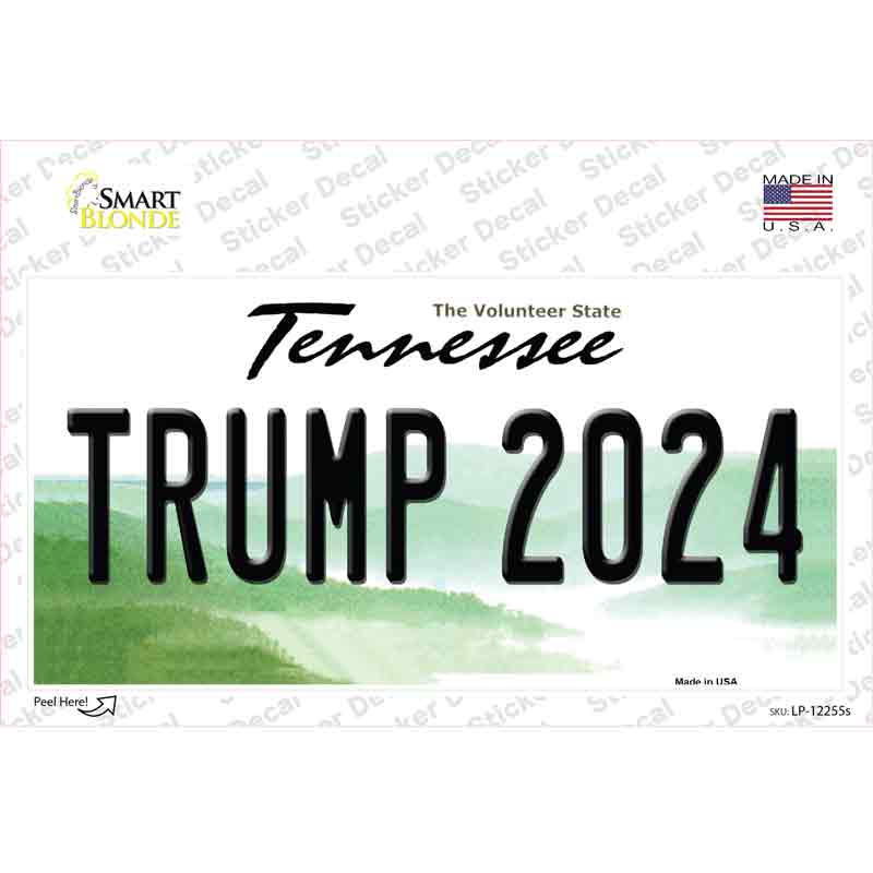 LP-12255s-M Trump 2024 Tennessee Novelty Sticker Decal - Medium