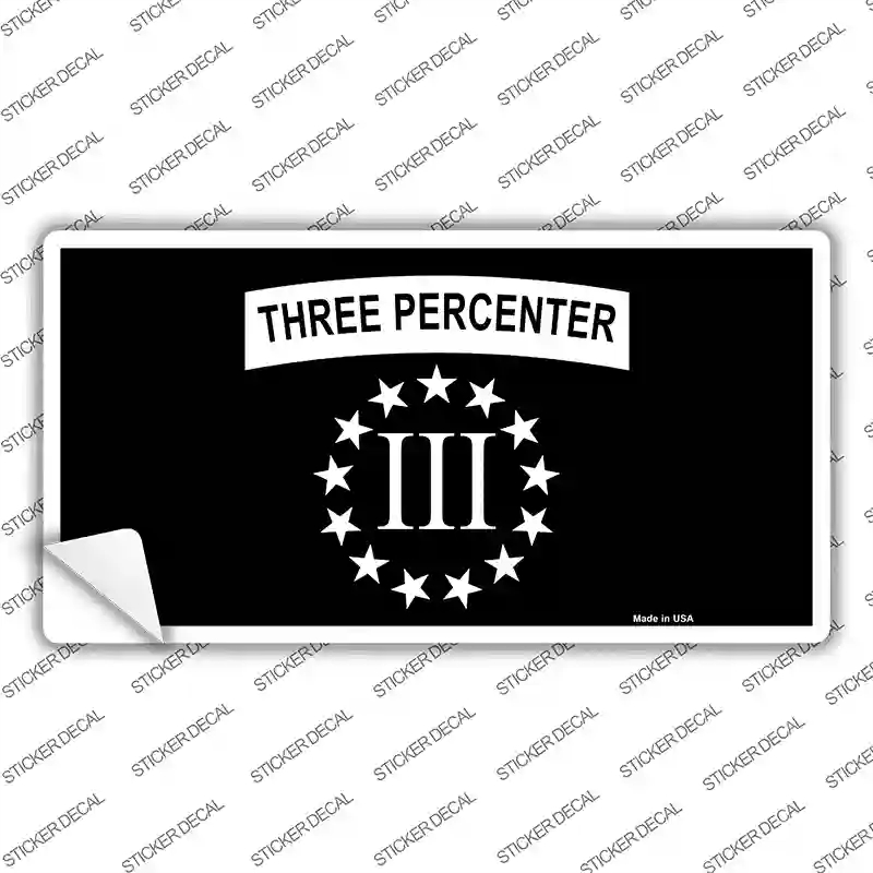 LP-13582s-S 3 Percenter Ring of Stars Novelty Sticker Decal - Small