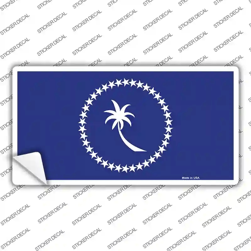 LP-13593s-S Chuuk Island Flag Novelty Sticker Decal - Small
