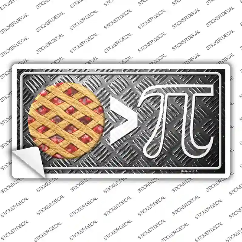LP-13598s-S Pie Greater Than Pi Novelty Sticker Decal - Small