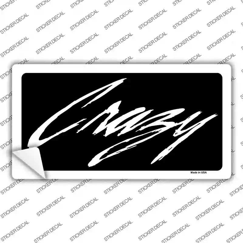 LP-1894s-S Crazy Novelty Sticker Decal - Small
