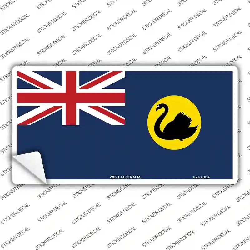 LP-1914s-S West Australia Flag Novelty Sticker Decal - Small