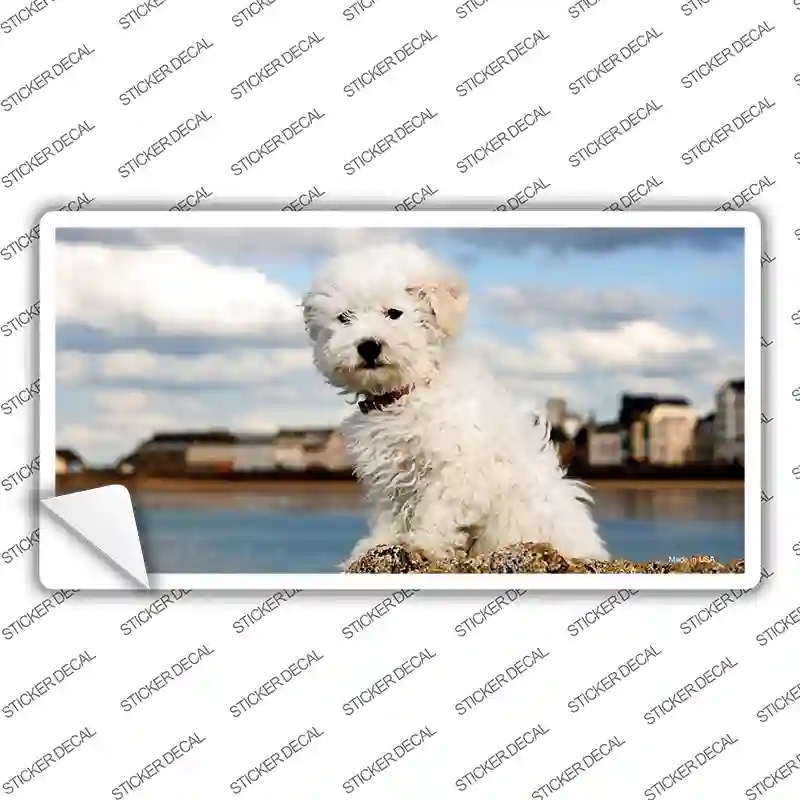 LP-2158s-XL Bichon Frise Dog Novelty Sticker Decal - Extra Large