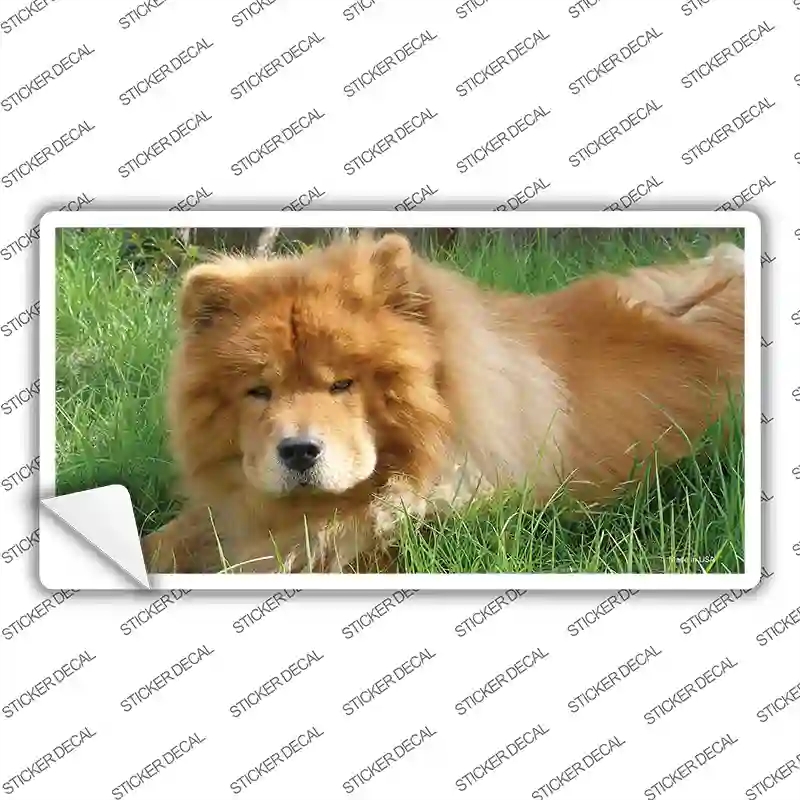 LP-2165s-S Chow Chow Dog Novelty Sticker Decal - Small