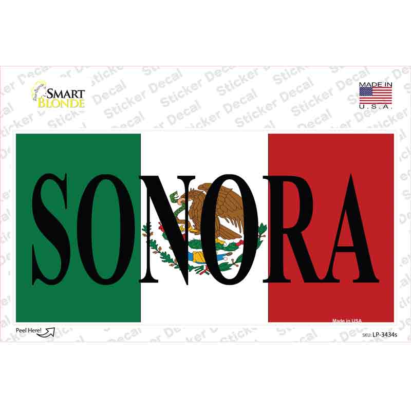 LP-3434s-M Sonora Novelty Sticker Decal - Medium