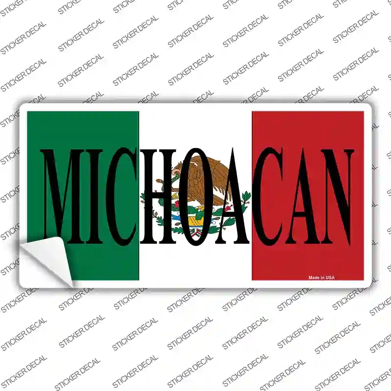 LP-3447s-S Michoacan Mexico Background Novelty Sticker Decal - Small