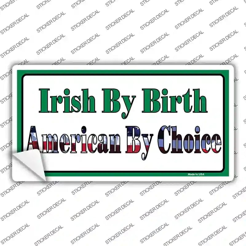 LP-1849s-L Irish by Birth Novelty Sticker Decal - Large