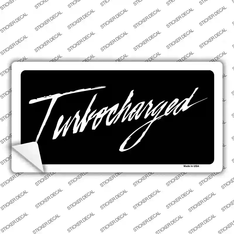LP-1892s-S Turbocharged Novelty Sticker Decal - Small