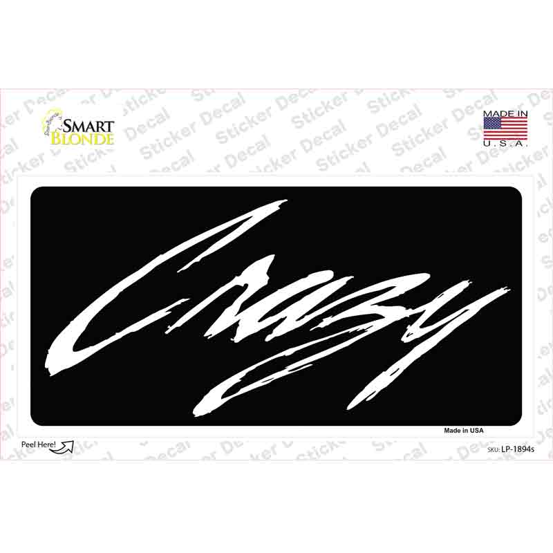 LP-1894s-M Crazy Novelty Sticker Decal - Medium