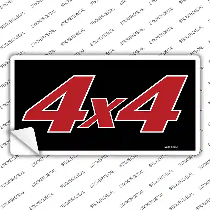 LP-228s-S 4 X 4 Black Novelty Sticker Decal - Small