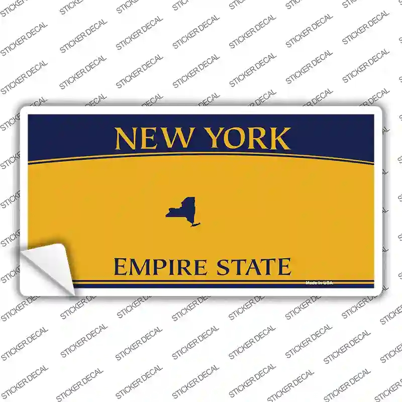 LP-2418s-S   York State Blanks Novelty Sticker Decal - Small