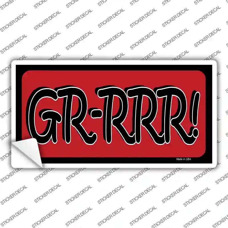 LP-342s-S GR-RRR Novelty Sticker Decal - Small