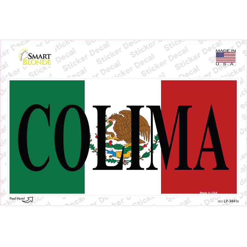 LP-3441s-M Colima Novelty Sticker Decal - Medium