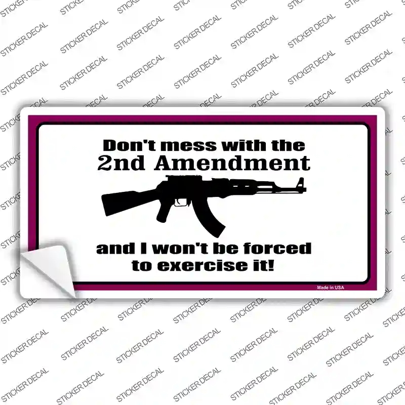 LP-4697s-S I Wont Be Forced to Use It Novelty Sticker Decal - Small