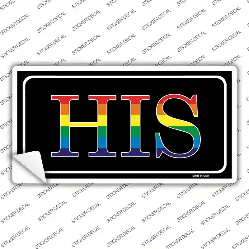 LP-4730s-S His Novelty Sticker Decal - Small
