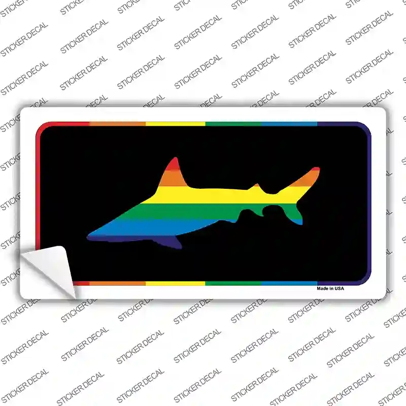 LP-4744s-S Shark Novelty Sticker Decal - Small