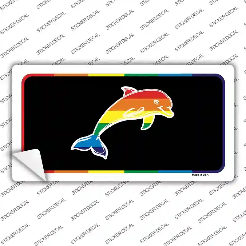 LP-4745s-L Dolphin Novelty Sticker Decal - Large