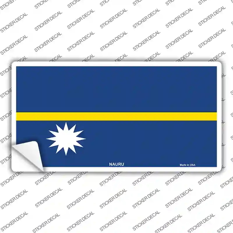 LP-4106s-L Nauru Flag Novelty Sticker Decal - Large