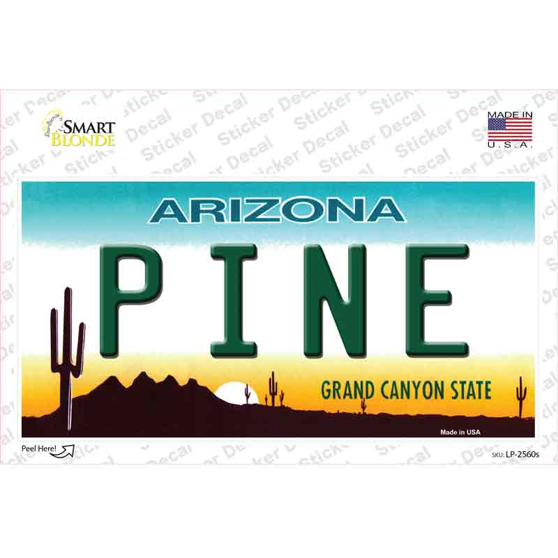 LP-2560s-M Pine Arizona Novelty Sticker Decal - Medium