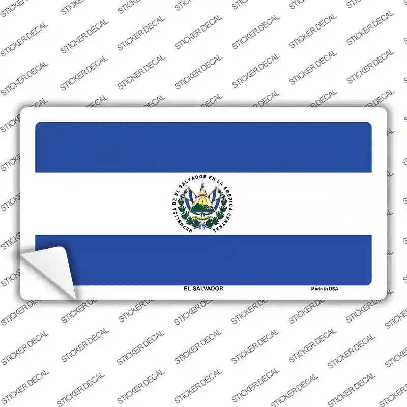 LP-478s-XL El Salvador Flag Novelty Sticker Decal - Extra Large