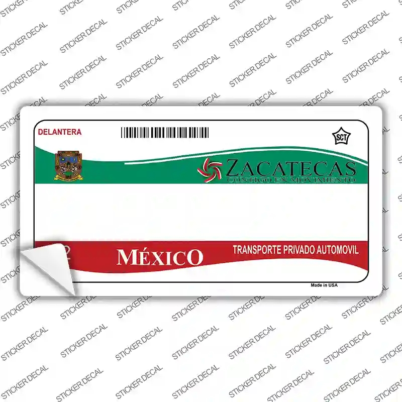 LP-4812s-S Zachatecas Mexico Novelty Sticker Decal - Small
