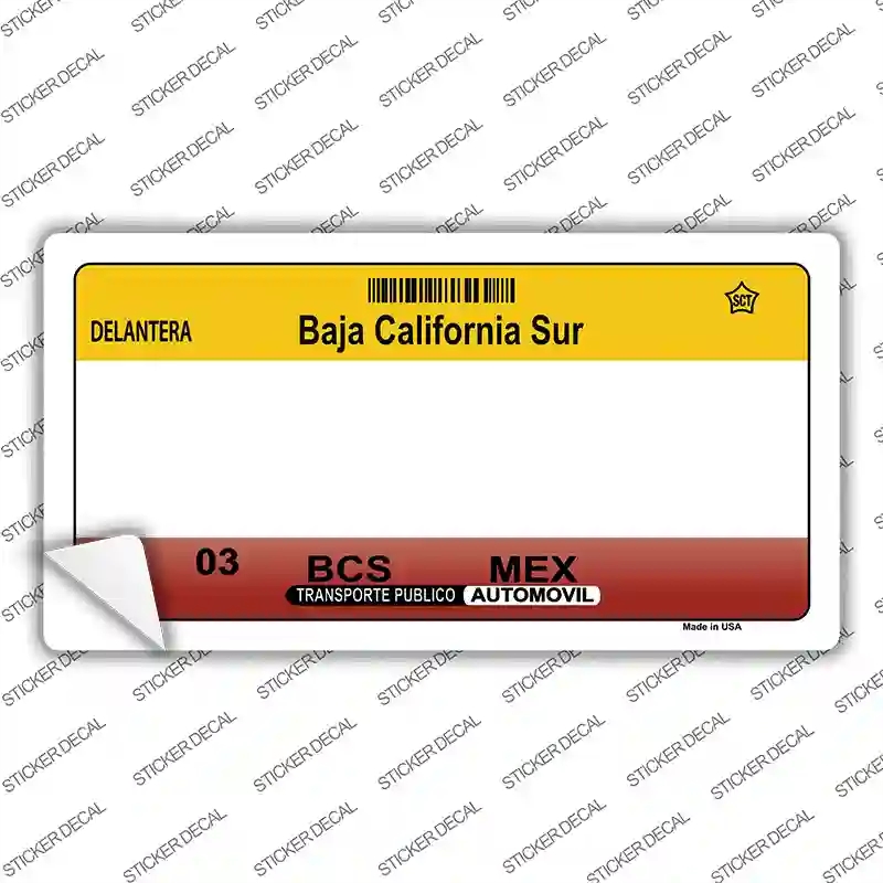 LP-4814s-S Baja California Sur Novelty Sticker Decal - Small