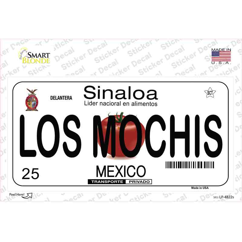 LP-4822s-M Los Mochis Mexico Novelty Sticker Decal - Medium