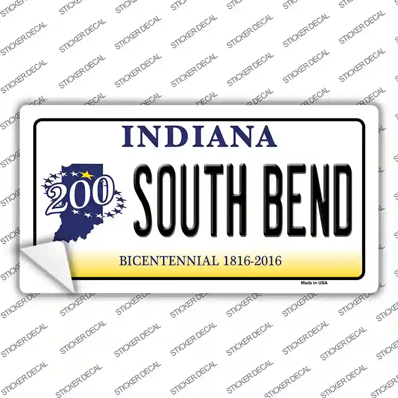 LP-6380s-S South Bend Indiana Novelty Sticker Decal - Small
