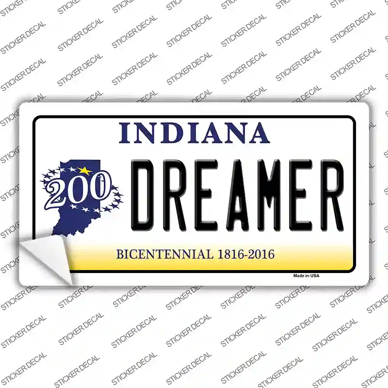 LP-6402s-L Dreamer Indiana Novelty Sticker Decal - Large