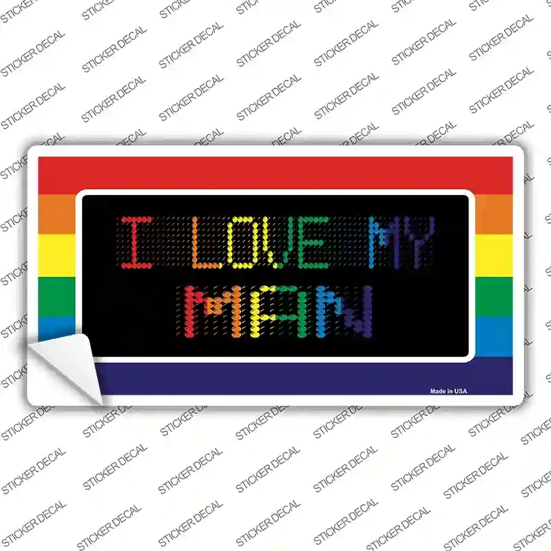 LP-4720s-L I Love My Man Novelty Sticker Decal - Large