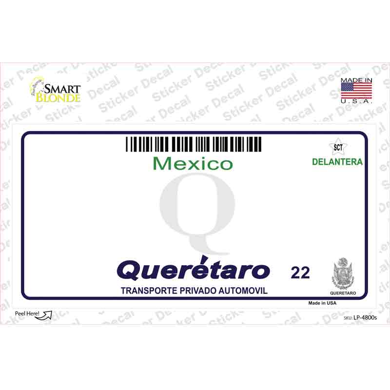 LP-4800s-M Queretaro Mexico Novelty Sticker Decal - Medium