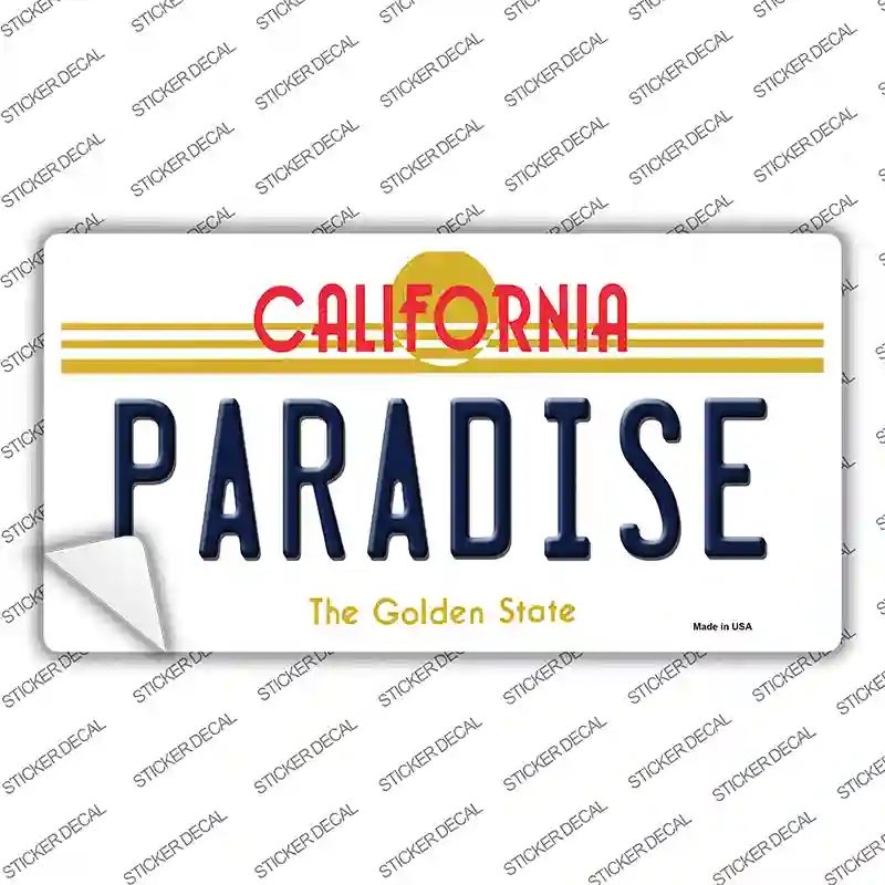 LP-4904s-L Paradise California Novelty Sticker Decal - Large