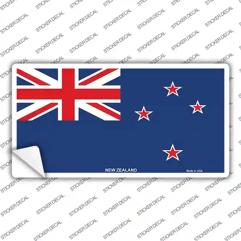 LP-491s-S   Zealand Flag Novelty Sticker Decal - Small