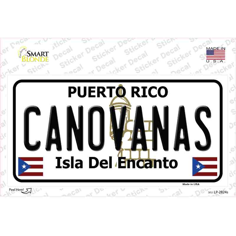 LP-2824s-M Canovanas Puerto Rico Novelty Sticker Decal - Medium
