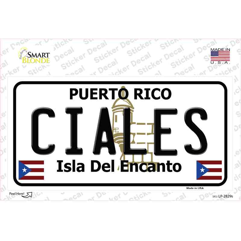 LP-2829s-M Ciales Novelty Sticker Decal - Medium