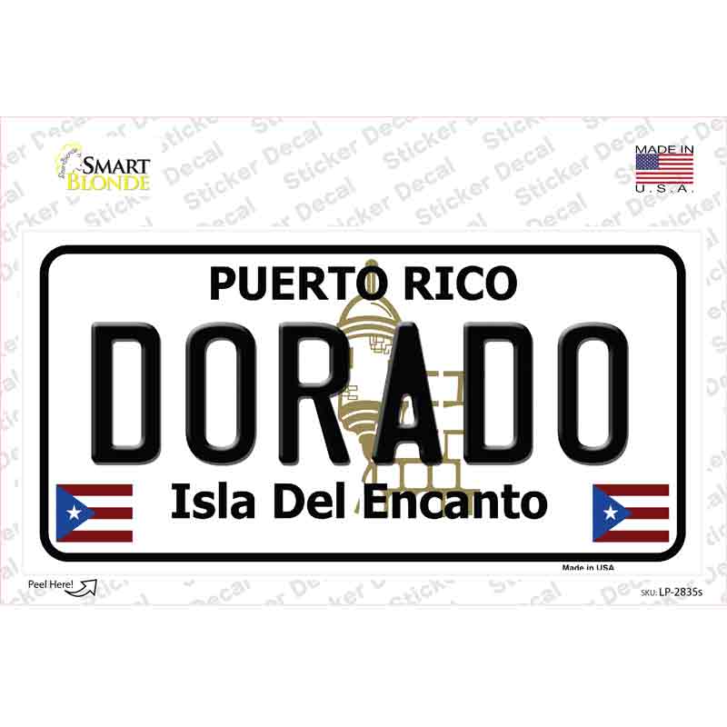 LP-2835s-M Dorado Novelty Sticker Decal - Medium
