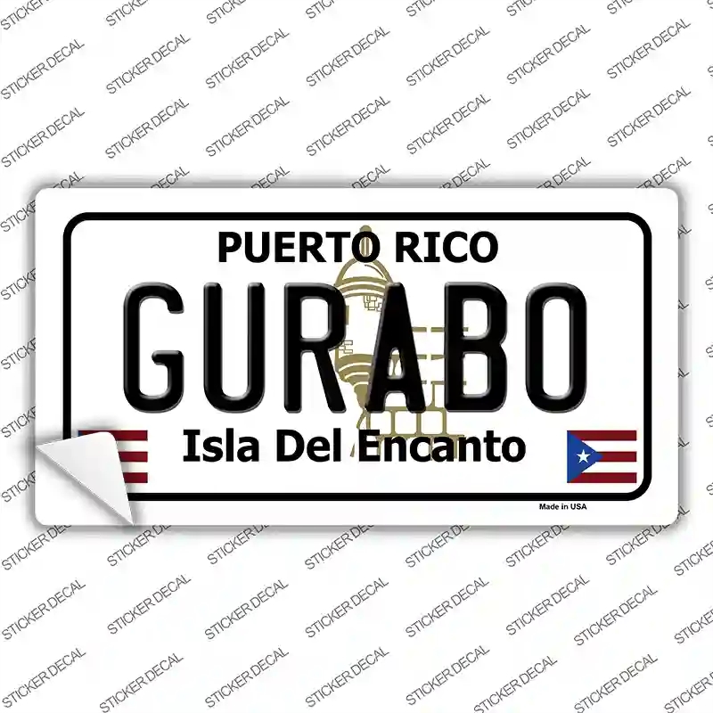 LP-2842s-XL Gurabo Puerto Rico Novelty Sticker Decal - Extra Large