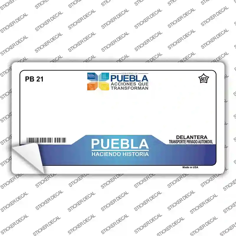 LP-4806s-S Puebla Mexico Novelty Sticker Decal - Small
